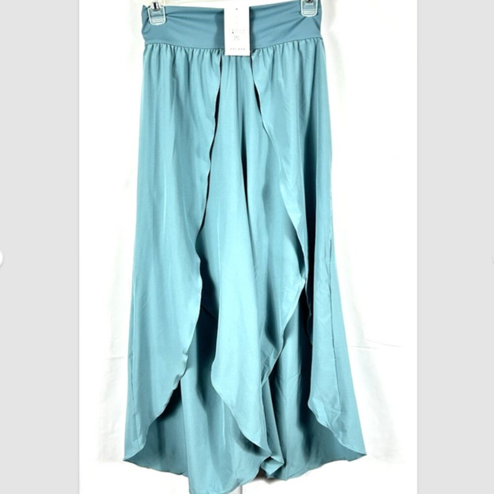 HALARA Breezeful High Waist Palazzo Flowy Split Wide Leg Pants Petite Large NEW